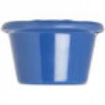 Carlisle S27514 1.5 oz. Ocean Blue Smooth Melamine Ramekin - 48/Case