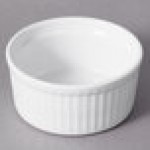 10 Strawberry Street WTR-35SUF Whittier 4 oz. White Porcelain Fluted Ramekin - 48/Case 10 Strawberry Street WTR-35SUF Whittier 4 oz. White Porcelain Fluted Ramekin - 48/Case