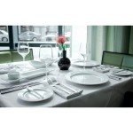 Tuxton AMU-760 AlumaTux Pearl White (European White) 3 oz. China Stackable Ramekin - 24/Case