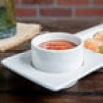 Tuxton AMU-760 AlumaTux Pearl White (European White) 3 oz. China Stackable Ramekin - 24/Case
