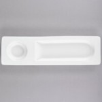 Tuxton AMU-760 AlumaTux Pearl White (European White) 3 oz. China Stackable Ramekin - 24/Case