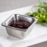 American Metalcraft SSC25 2.5 oz. Stainless Steel Square Sauce Cup - 12/Case