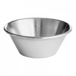 American Metalcraft SSC25 2.5 oz. Stainless Steel Square Sauce Cup - 12/Case