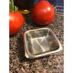 American Metalcraft SSC25 2.5 oz. Stainless Steel Square Sauce Cup - 12/Case