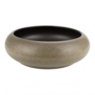 Klay Collection 1 Lava 80 oz. Green and Brown Stoneware Round Bowl by Arc Cardinal - 6/Case Klay Collection 1 Lava 80 oz. Green and Brown Stoneware Round Bowl by Arc Cardinal - 6/Case