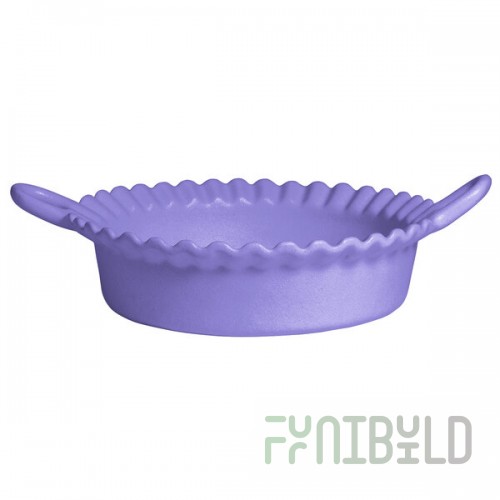 G.E.T. Enterprises CZ002LV Bugambilia 1.6 Qt. Classic Textured Finish Lavender Resin-Coated Aluminum Deep Mexican Cazuela