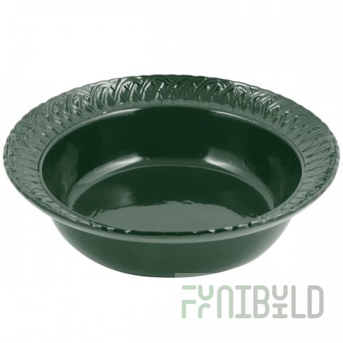 Bon Chef 2307 2.5 Qt. Hunter Green Sandstone Finish Cast Aluminum Trellis Bowl