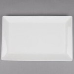 10 Strawberry Street WTR-10SQBWL Whittier 1.44 Qt. White Square Porcelain Bowl - 6/Case
