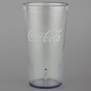 GET 6632-CC 32 oz. Clear Coca-Cola® SAN Plastic Tall Pebbled Tumbler - 72/Case GET 6632-CC 32 oz. Clear Coca-Cola® SAN Plastic Tall Pebbled Tumbler - 72/Case