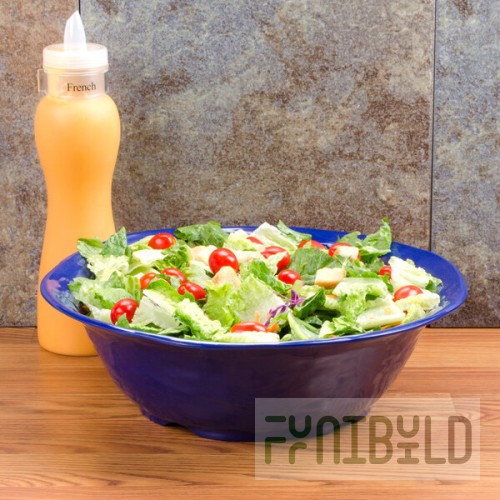 GET ML-134-CB New Yorker 6.5 qt. Cobalt Blue Round Serving Bowl - 16