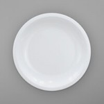 Elite Global Solutions M12514R-W Olympus 6.75 Qt. White Round Melamine Coupe Bowl