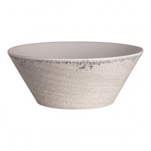 Creations Pompeii from Steelite International 30 oz. Stone Melamine Round Bowl - 6/Case Creations Pompeii from Steelite International 30 oz. Stone Melamine Round Bowl - 6/Case