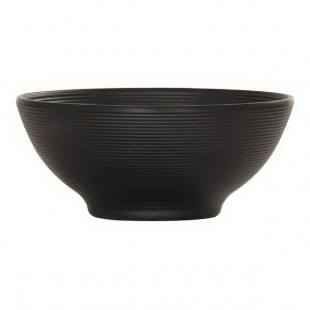 Cal-Mil Charlotte 30 oz. Black Melamine Soup Bowl - 6/Case