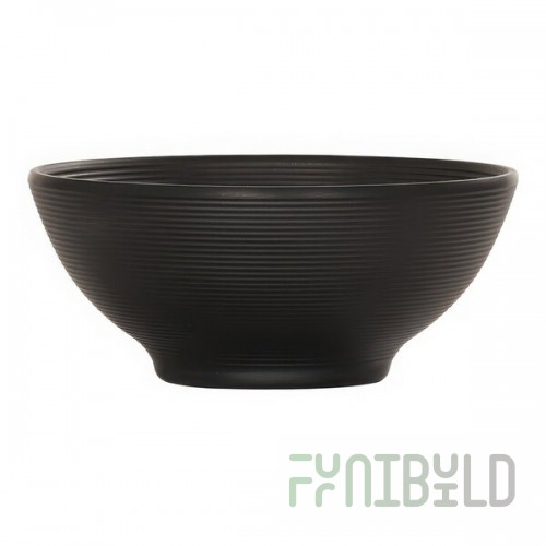 Cal-Mil Charlotte 30 oz. Black Melamine Soup Bowl - 6/Case