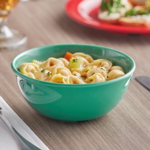 Acopa Foundations 15 oz. Green Melamine Nappie Bowl - 12/Case