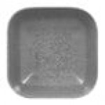 RAK Porcelain Shale 5.6 oz. Gray Square Porcelain Dish - 24/Case