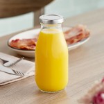 Acopa 10 oz. Customizable Glass Milk Bottle - 12/Case Acopa 10 oz. Customizable Glass Milk Bottle - 12/Case