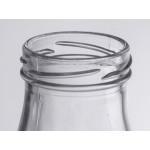 Acopa 10 oz. Customizable Glass Milk Bottle - 12/Case Acopa 10 oz. Customizable Glass Milk Bottle - 12/Case