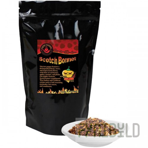 Fiery Farms Red Jamaican Scotch Bonnet Pepper Flakes 2.2 lb.