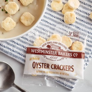 Westminster 0.5 oz. Pack Oyster Crackers - 150/Case Westminster 0.5 oz. Pack Oyster Crackers - 150/Case