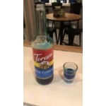 Torani Blue Curacao Flavoring Syrup 750 mL Glass Bottle - 12/Case
