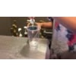 Torani Blue Curacao Flavoring Syrup 750 mL Glass Bottle - 12/Case