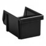 Vollrath 4804-06 Traex® Black Self-Serve Condiment Bin - 8