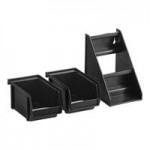 Vollrath 4804-06 Traex® Black Self-Serve Condiment Bin - 8