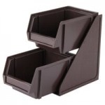 Vollrath 4804-06 Traex® Black Self-Serve Condiment Bin - 8