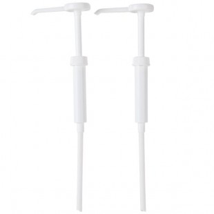 San Jamar P7300 1 oz. White Replacement Condiment Dispenser Pump - 2/Pack San Jamar P7300 1 oz. White Replacement Condiment Dispenser Pump - 2/Pack