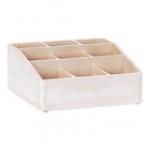 Cal-Mil 1714-96 Midnight Bamboo Coffee Condiment Organizer - 12
