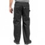 Uncommon Chef 4102 Unisex Black Customizable Grunge Cargo Chef Pants - M