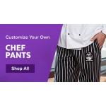 Uncommon Chef 4102 Unisex Black Customizable Grunge Cargo Chef Pants - M
