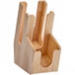 Acopa Wood 2-Section Tiered Cup and Lid Organizer