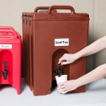 Cambro 1000LCD402 Camtainer® 11.75 Gallon Brick Red Insulated Beverage Dispenser Cambro 1000LCD402 Camtainer® 11.75 Gallon Brick Red Insulated Beverage Dispenser