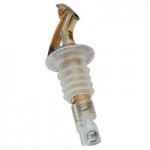 Precision Pours 300 CL F 3 oz. Crystal Clear Measured Liquor Pourer with Fliptop - 12/Pack