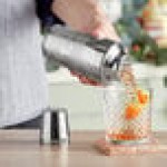 Acopa 12 oz. Stainless Steel 3-Piece Cobbler Cocktail Shaker