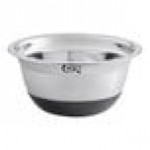 Choice .75 Qt. Stainless Steel Mixing Bowl with Silicone Bottom