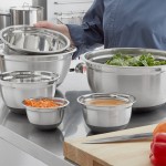 Choice .75 Qt. Stainless Steel Mixing Bowl with Silicone Bottom