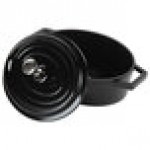 GET Heiss 12 oz. Black Enamel Coated Cast Aluminum Mini Coated Cast Aluminum Oval Pot with Lid CA-103-BK/BK/CC GET Heiss 12 oz. Black Enamel Coated Cast Aluminum Mini Coated Cast Aluminum Oval Pot with Lid CA-103-BK/BK/CC