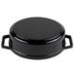 GET Heiss 12 oz. Black Enamel Coated Cast Aluminum Mini Coated Cast Aluminum Oval Pot with Lid CA-103-BK/BK/CC GET Heiss 12 oz. Black Enamel Coated Cast Aluminum Mini Coated Cast Aluminum Oval Pot with Lid CA-103-BK/BK/CC