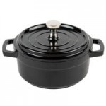 GET Heiss 12 oz. Black Enamel Coated Cast Aluminum Mini Coated Cast Aluminum Oval Pot with Lid CA-103-BK/BK/CC GET Heiss 12 oz. Black Enamel Coated Cast Aluminum Mini Coated Cast Aluminum Oval Pot with Lid CA-103-BK/BK/CC