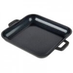 GET Heiss 12 oz. Black Enamel Coated Cast Aluminum Mini Coated Cast Aluminum Oval Pot with Lid CA-103-BK/BK/CC GET Heiss 12 oz. Black Enamel Coated Cast Aluminum Mini Coated Cast Aluminum Oval Pot with Lid CA-103-BK/BK/CC