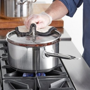 Vigor SS1 Series 6 Qt. Stainless Steel Sauce Pan with Aluminum-Clad Bottom and Cover Vigor SS1 Series 6 Qt. Stainless Steel Sauce Pan with Aluminum-Clad Bottom and Cover