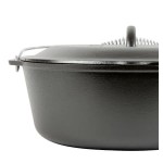 Lodge L12DO3 9 Qt. Pre-Seasoned Cast Iron Dutch Oven with Spiral Bail Handle