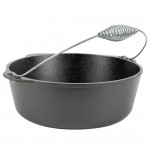 Lodge L12DO3 9 Qt. Pre-Seasoned Cast Iron Dutch Oven with Spiral Bail Handle
