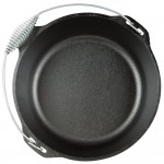 Lodge L12DO3 9 Qt. Pre-Seasoned Cast Iron Dutch Oven with Spiral Bail Handle