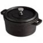 Valor 16 oz. Pre-Seasoned Mini Cast Iron Pot with Cover - 12/Case Valor 16 oz. Pre-Seasoned Mini Cast Iron Pot with Cover - 12/Case