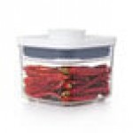 OXO Good Grips 0.4 Qt. Clear Square SAN Plastic Food Storage Container with White POP Lid OXO Good Grips 0.4 Qt. Clear Square SAN Plastic Food Storage Container with White POP Lid
