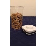 OXO Good Grips 0.4 Qt. Clear Square SAN Plastic Food Storage Container with White POP Lid OXO Good Grips 0.4 Qt. Clear Square SAN Plastic Food Storage Container with White POP Lid